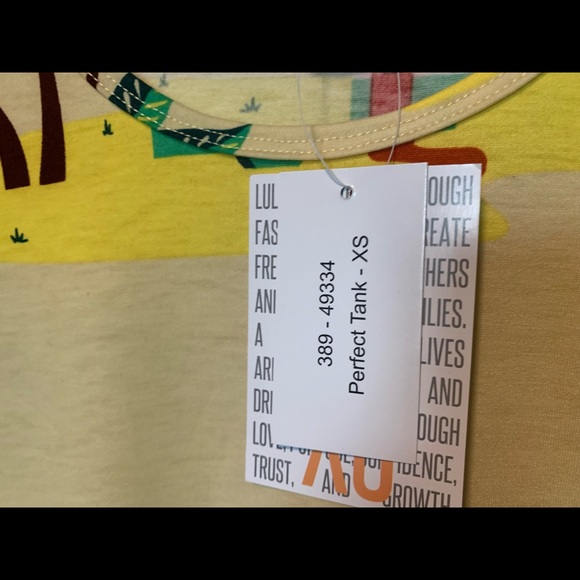 NWT Sz XS LuLaRoe Perfect Tank - Picture 5 of 6